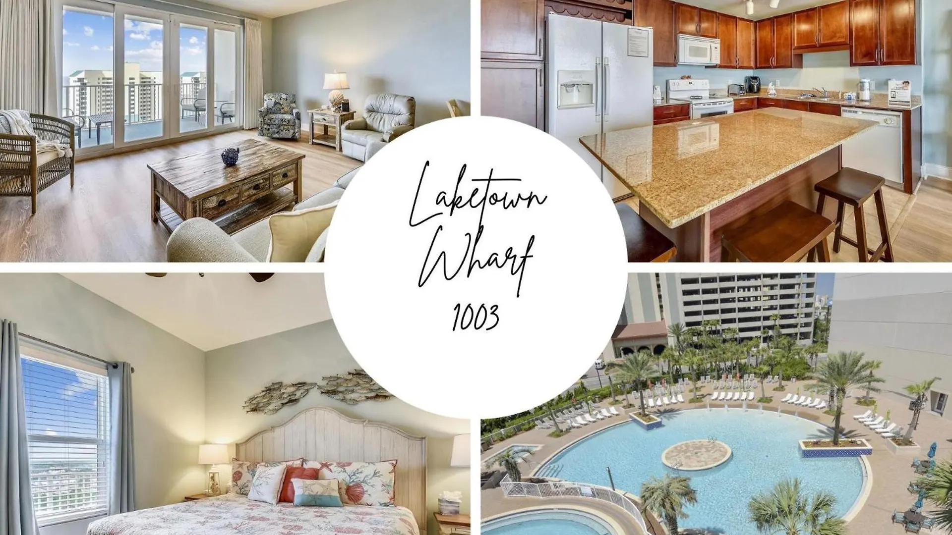 Laketown Wharf 1003, Gulf View, Sleeps 6, Free Fun! Updated! Condo Panama City Beach